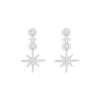 APM Monaco Pave Meteorites & Circles Drop Earrings- Earrings