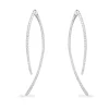 APM Monaco Paved Geometric Ear Jackets- Earrings