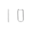 APM Monaco Paved Rectangle Earrings- Earrings
