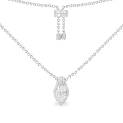 APM Monaco Pear Adjustable Necklace- Necklaces