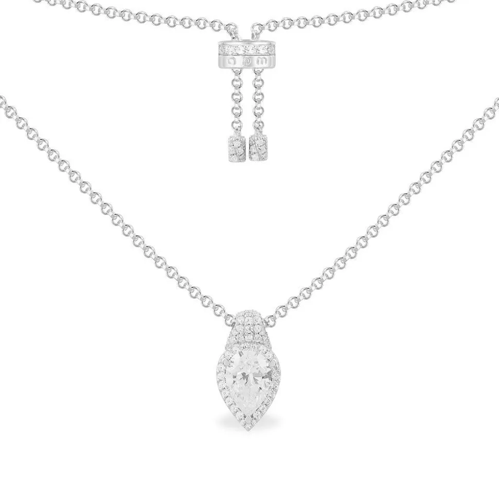 APM Monaco Pear Adjustable Necklace- Necklaces