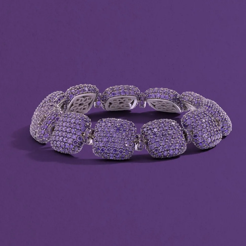 APM Monaco Purple Square Bracelet- Bracelets