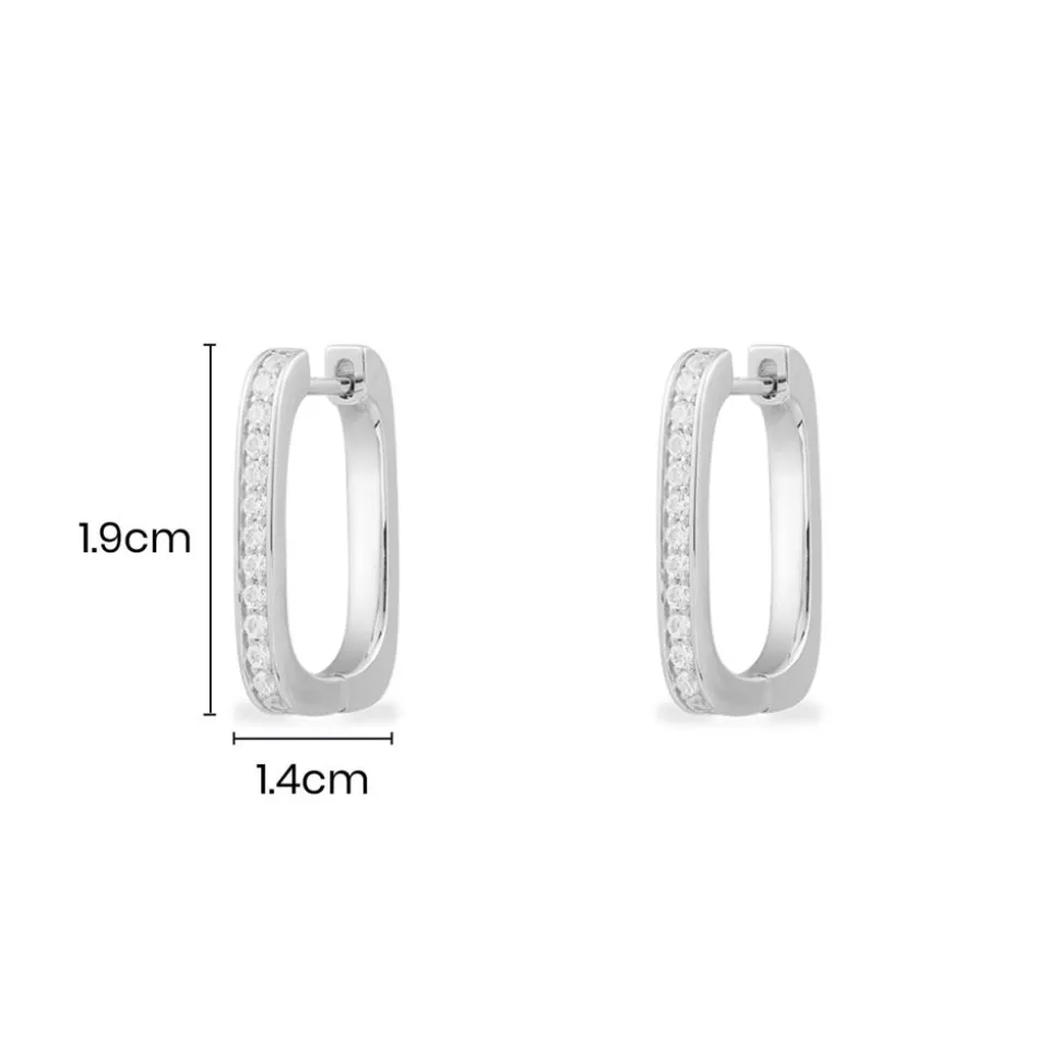 APM Monaco Small Rectangle Earrings- Earrings