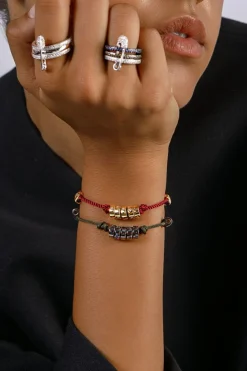 APM Monaco Smile Morse Code Nylon Adjustable Bracelet- Bracelets