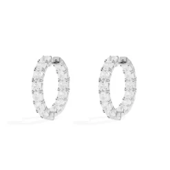 APM Monaco Square Hoop Earrings- Earrings