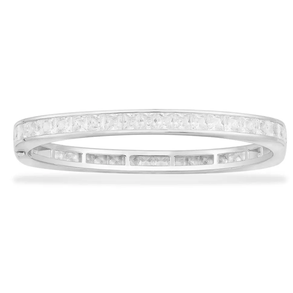 APM Monaco Square Stones Bangle- Bracelets