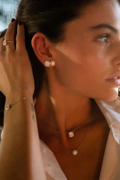 APM Monaco Square Stud Earrings- Earrings