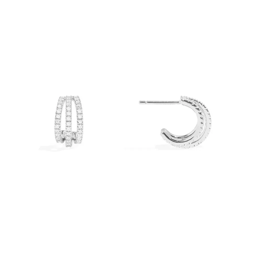 APM Monaco Triple Hoop Earrings- Earrings