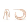 APM Monaco Triple Hoop Earrings- Earrings