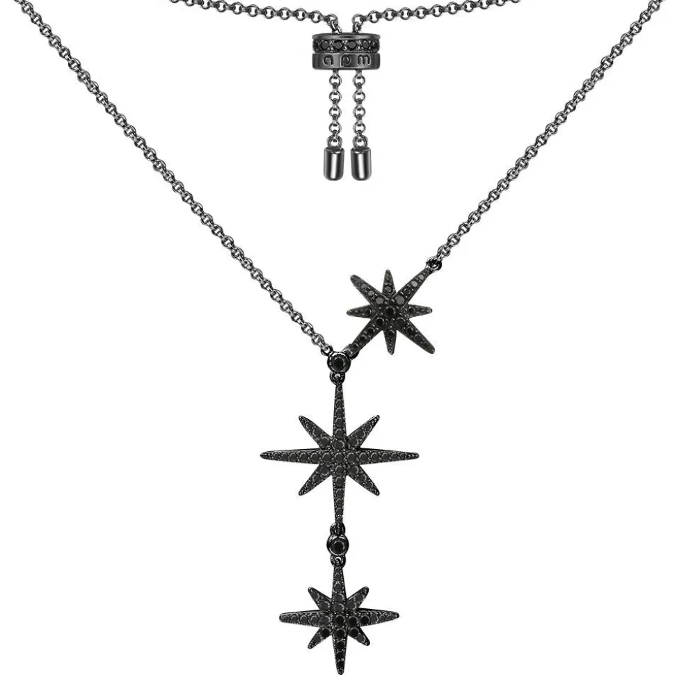 APM Monaco Triple Meteorites Adjustable Necklace- Necklaces