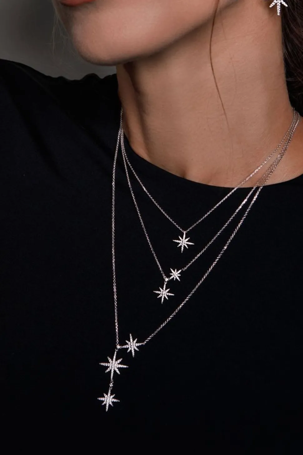 APM Monaco Triple Meteorites Adjustable Necklace- Necklaces