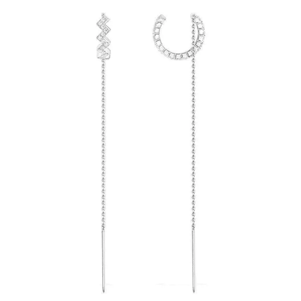 APM Monaco Up And Down Drop Ear Cuff With Chain- Earrings