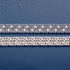 APM Monaco White & Lagoon Blue Pave Bracelet- Bracelets